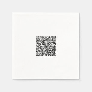 Aangepaste QR-code Op Persoonlijke Servetten Voorb