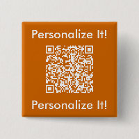 Aangepaste QR-code Oranje Button