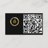 Aangepaste QR-code professioneel Visitekaartje (Achterkant)