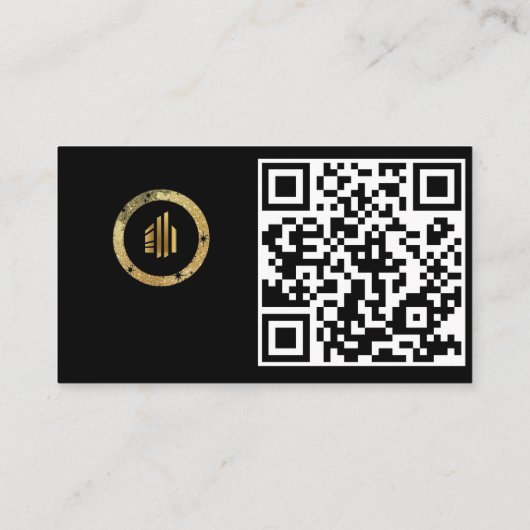 Aangepaste QR-code professioneel Visitekaartje (Achterkant)