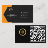 Aangepaste QR-code professioneel Visitekaartje (Voorkant / Achterkant)