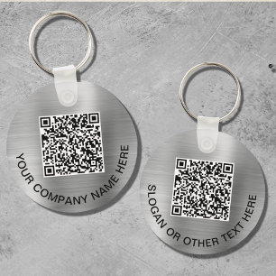 Aangepaste QR-code promotievilver Sleutelhanger
