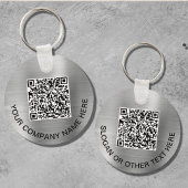 Aangepaste QR-code promotievilver Sleutelhanger