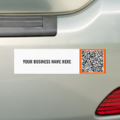 Aangepaste QR-code promotionele bumpersticker voor (Op auto)