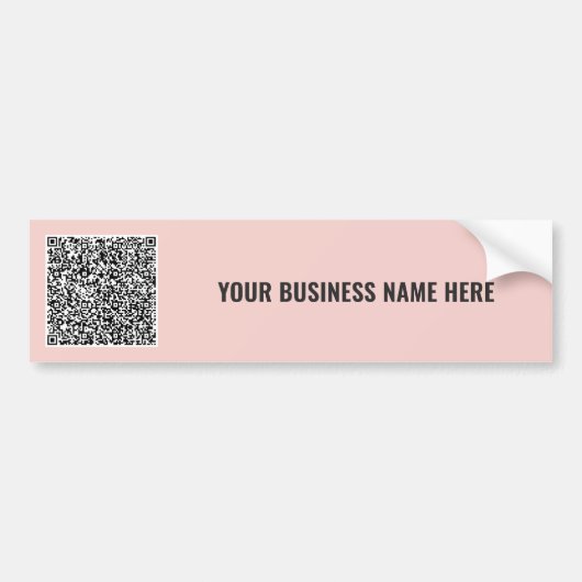 Aangepaste QR-code promotionele bumperstickers voo (Voorkant)