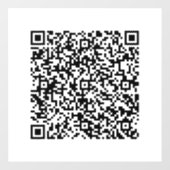 Aangepaste QR-code Promotionele Business Window Cl Raamsticker (Vel)
