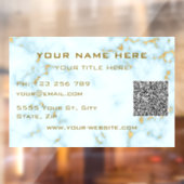 Aangepaste QR-code promotionele drukte raamfolie Raamsticker (Vel 2)