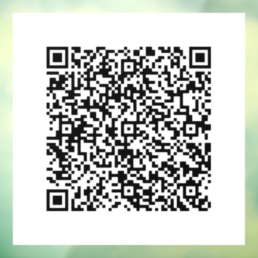 Aangepaste QR-code promotionele zakelijke raamstic Raamsticker (Vel 3)
