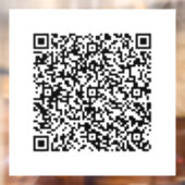 Aangepaste QR-code promotionele zakelijke raamstic Raamsticker (Vel 2)