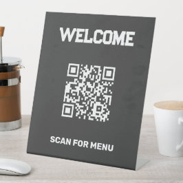 Aangepaste QR-code Reclamebord Met Voetstuk