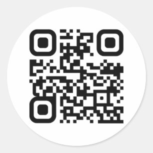 Aangepaste QR-code Ronde Sticker