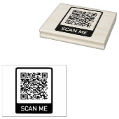 Aangepaste QR-code Rubberstempel (Gestempeld)