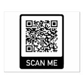 Aangepaste QR-code Rubberstempel (Afrduk)
