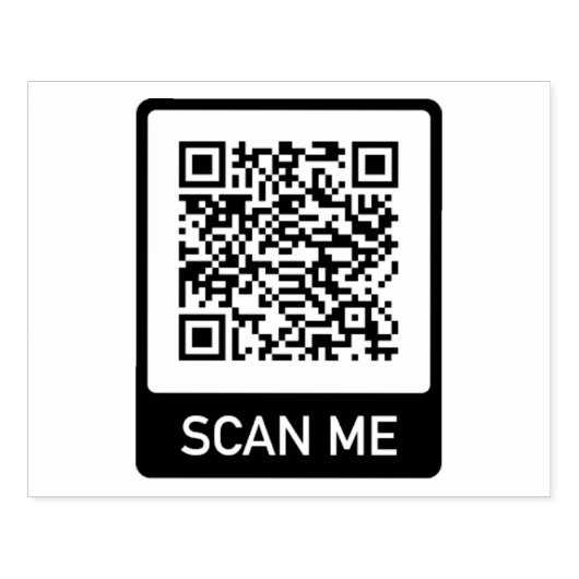 Aangepaste QR-code Rubberstempel (Afrduk)