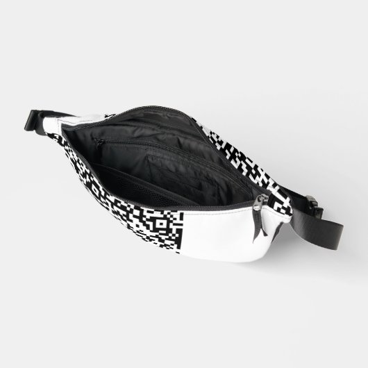 Aangepaste QR Code Scan Info Fanny Pack - Kies kle Heuptasje (Open)