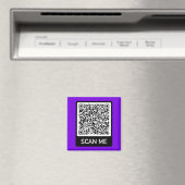 Aangepaste QR Code Scan Info Gepersonaliseerde Mag Magneet (Insitu (Vaatwasser))
