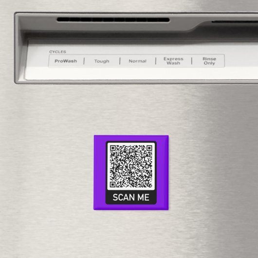 Aangepaste QR Code Scan Info Gepersonaliseerde Mag Magneet (Insitu (Vaatwasser))