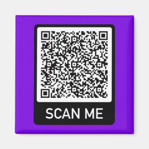 Aangepaste QR Code Scan Info Gepersonaliseerde Mag Magneet