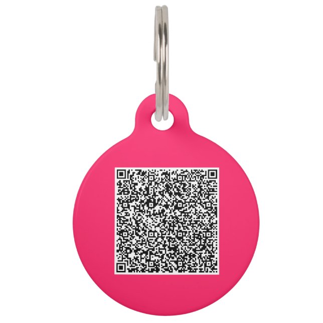 Aangepaste QR-code scan info huisdier ID-label Kie Huisdierpenning (Voorkant)