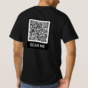 Aangepaste QR code scan info je grappige T-shirt c
