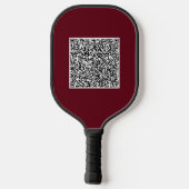 Aangepaste QR-code scan info kleuren Pickleball Pa Paddle (Achterkant)