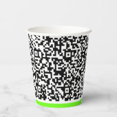 Aangepaste QR-code Scan Info Papieren bekers Uw kl (Achterkant)