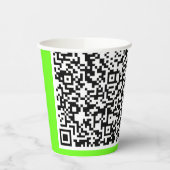 Aangepaste QR-code Scan Info Papieren bekers Uw kl (Links)