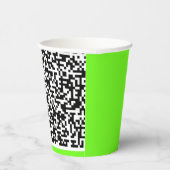 Aangepaste QR-code Scan Info Papieren bekers Uw kl (Rechts)
