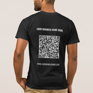 Aangepaste QR Code Scan Info Tekst T-shirt Kies Kl