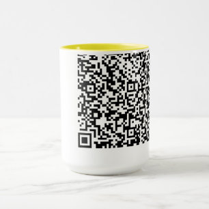 Aangepaste QR Code Scan Info Uw Grappige Mok Gift