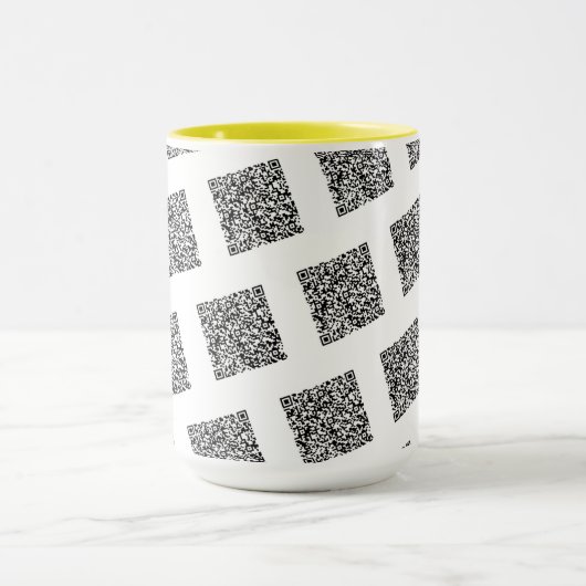 Aangepaste QR Code Scan Info Uw Grappige Mok Gift (Midden)