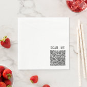 Aangepaste QR-code scan info Uw Grappige Servetten (Insitu)