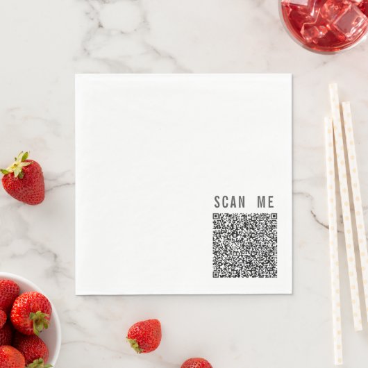 Aangepaste QR-code scan info Uw Grappige Servetten (Insitu)