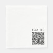 Aangepaste QR-code scan info Uw Grappige Servetten (Voorkant)