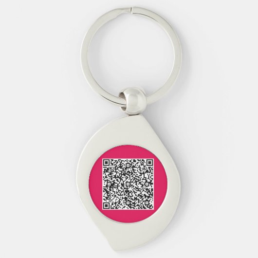 Aangepaste QR-code Scan Info Uw moderne cadeau Sle Sleutelhanger (Voorkant)