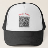 Aangepaste QR-code Scan Info Uw ontwerp Trucker Ha Pet (Voorkant)