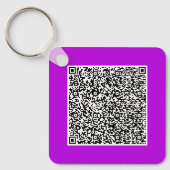 Aangepaste QR-code Scan Info Uw Sleutelhanger Voor (Voorkant)