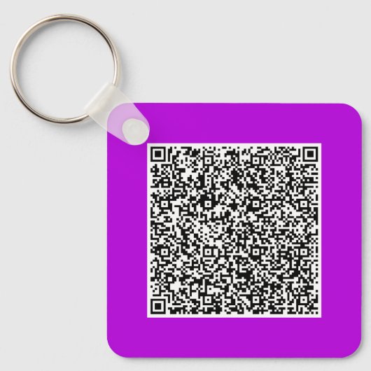 Aangepaste QR-code Scan Info Uw Sleutelhanger Voor (Voorkant)