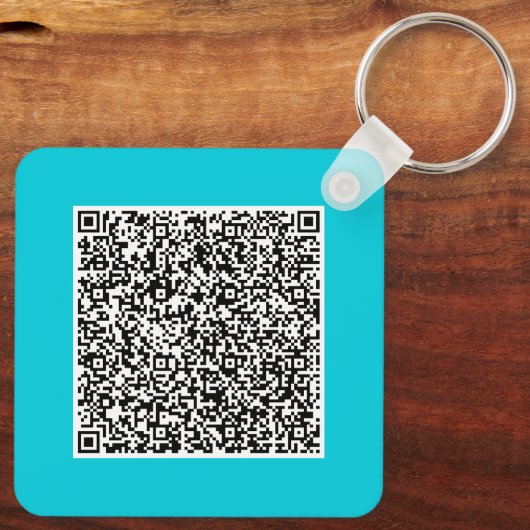 Aangepaste QR-code Scan Info Uw Sleutelhanger Voor (Achterkant)