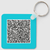 Aangepaste QR-code Scan Info Uw Sleutelhanger Voor (Achterkant)