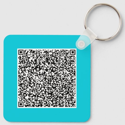 Aangepaste QR-code Scan Info Uw Sleutelhanger Voor (Achterkant)