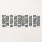 Aangepaste QR Code Scan Info Yoga Mat (Voorkant (horizontaal))
