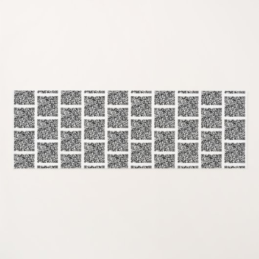 Aangepaste QR Code Scan Info Yoga Mat (Voorkant (horizontaal))