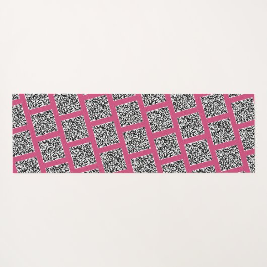 Aangepaste QR Code Scan Info Yoga Mat - Kies kleur (Achterkant (horizontaal))