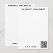Aangepaste QR-code scan infoteks en kleuren menu (Voorkant / Achterkant)