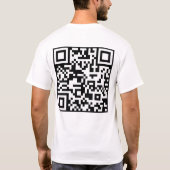 Aangepaste QR-code Scan me grappig cadeau voor hem T-shirt (Achterkant)