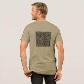 Aangepaste QR-code Scan Ontwerp uw eigen gepersona Tri-Blend Shirt (Voorkant)