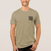 Aangepaste QR-code Scan Ontwerp uw eigen gepersona Tri-Blend Shirt (Voorkant)