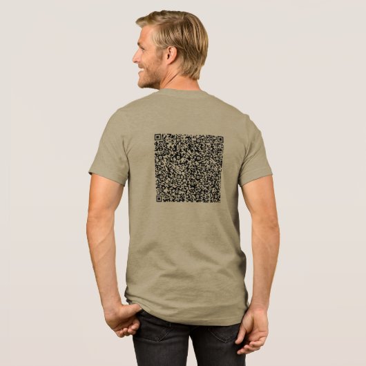 Aangepaste QR-code Scan uw eigen ontwerp grappig g Tri-Blend Shirt (Voorkant)