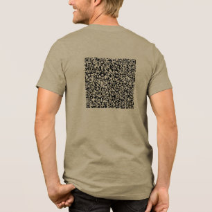 Aangepaste QR-code Scan uw eigen ontwerp grappig g Tri-Blend Shirt
